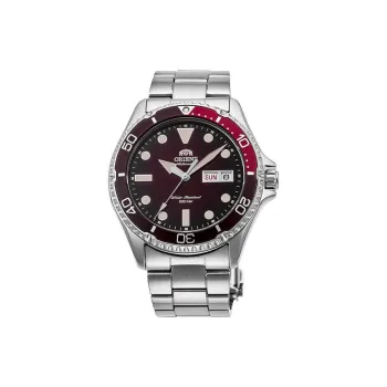 ORIENT Automatic Mechanical Movement Stainless Steel Strap Watch Men's Watches Red Watch Dial RA AA0814R19B