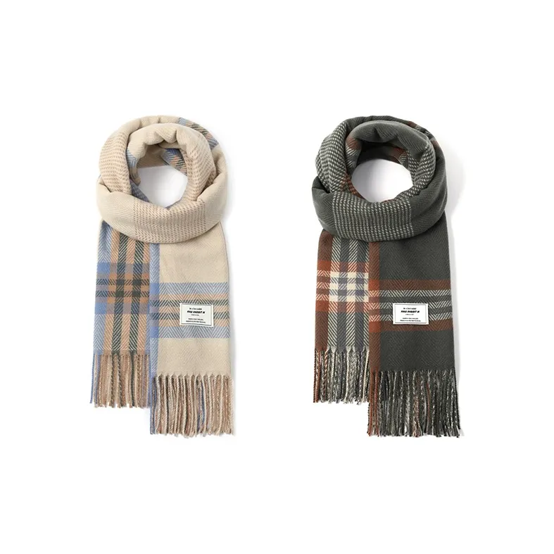 FREE RABBITⅡ Faux Cashmere Knit Scarves Unisex-16