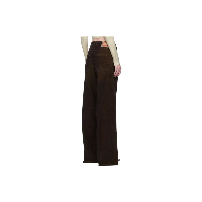 DIESEL FW23 Jeans Women's Olive Green-1
