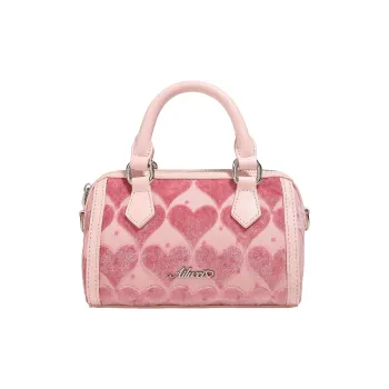 AILUXI Fabric Velour One Shoulder Handbags Regular Women's Peach Pink