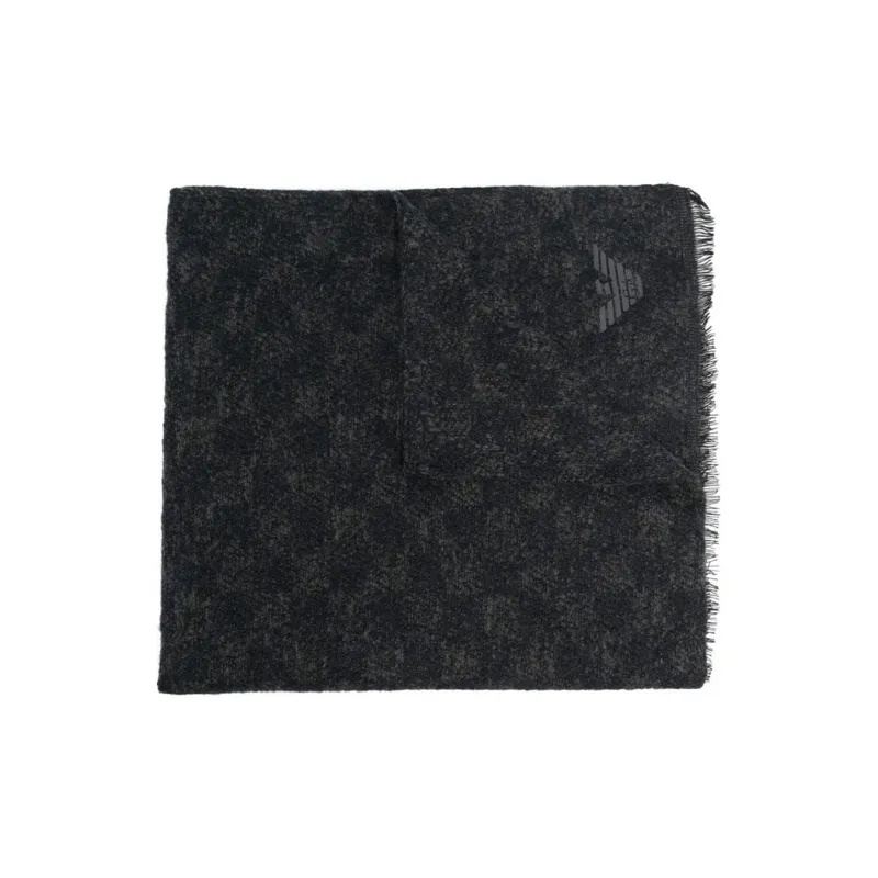 EMPORIO ARMANI Knit Scarves Men's Black-0