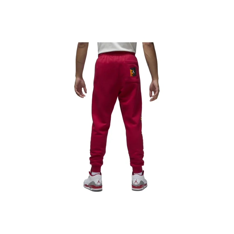 Jordan MVP Flight MVP Knitted Sports Pants Men's Red-1