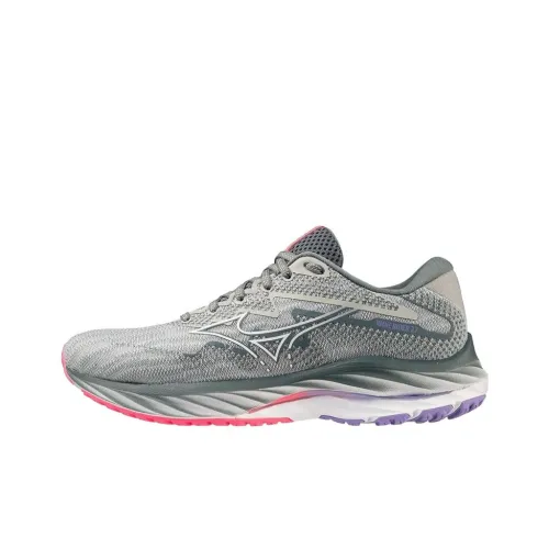 Wave Rider 27 Women's Mizuno 'Pearl Blue Hi-Vis Pink' Women's