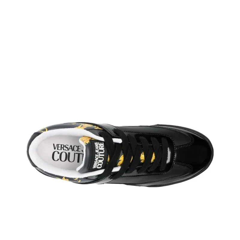 VERSACE JEANS Low Top Casual Shoes Men's Black-3