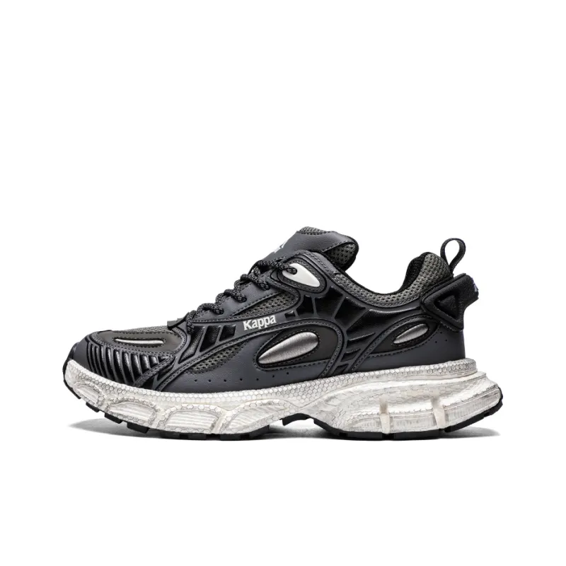 Kappa Anti Slip Wear Resistant Low Top Chunky Sneakers Men's Gray-0