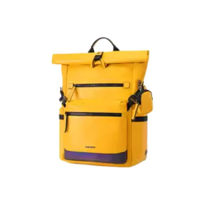 SAMSONITE Cow Leather Travel Bags Backpack Large Size Men's Yellow-1