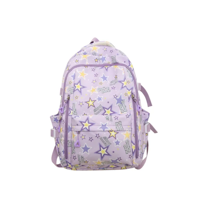BALANG Nylon Backpack Regular Unisex Black/Purple/Pink/Green/Blue/White-2
