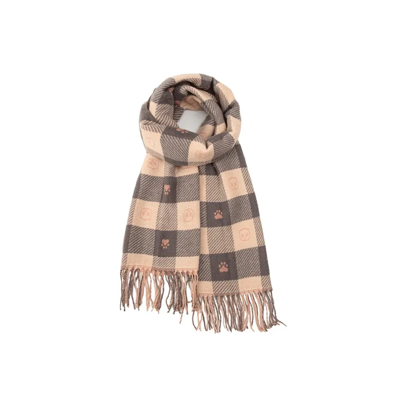 BAIJUAN Knit Scarves Unisex-4