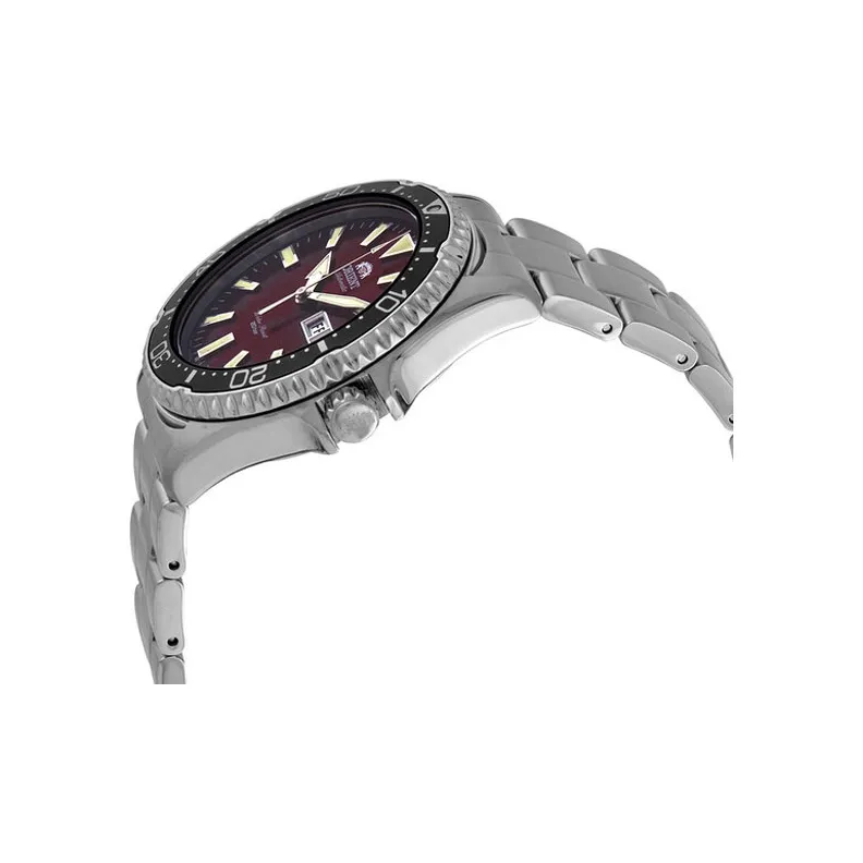 ORIENT Automatic Mechanical Movement Stainless Steel Strap Watch 42*13mm Men's Watches Red Watch Dial RA AA0003R19B-2