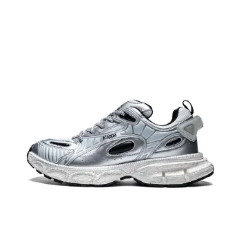 Kappa Chunky Sneakers Men Low Top Gray White