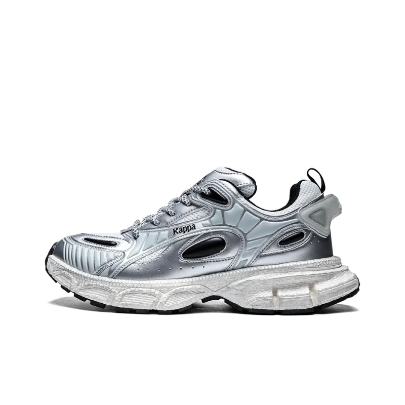 Kappa Chunky Sneakers Men Low Top Gray White-0