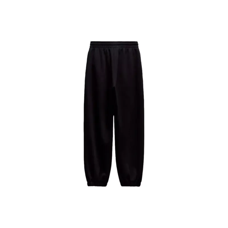 ZARA FW23 Knitted Sports Pants Women's Black-1