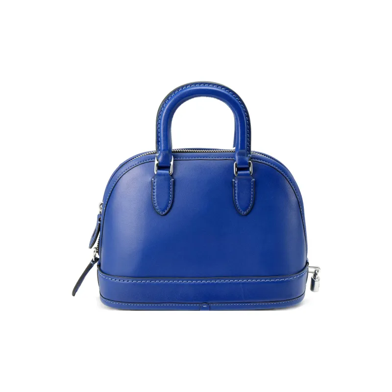 COACH Revel Glove Tanning Shoulder Bag, Crossbody Bag, Handbag Medium Size Women's Blue-2