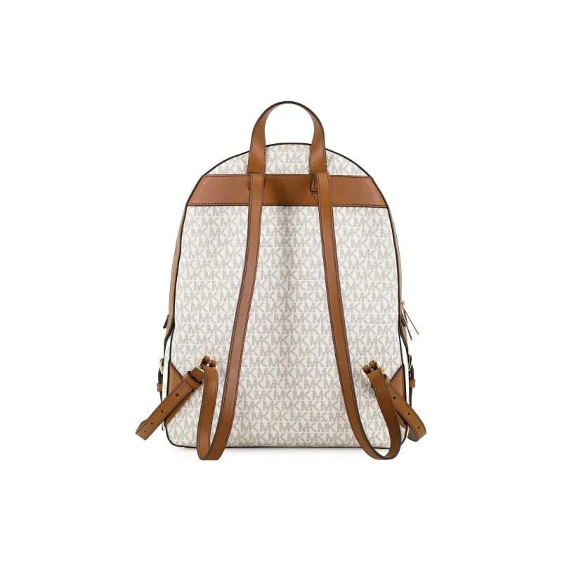 MICHAEL KORS Jaycee Artificial Leather Backpack Tubas Women's Beige & Brown-2
