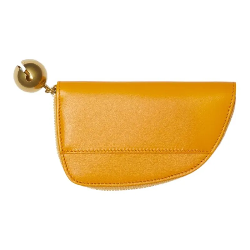 Burberry Lambskin Coin Purse Women's Don't Touch Me Yellow-1