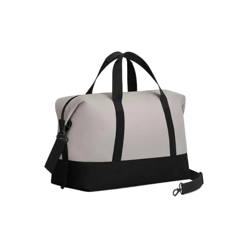 Gaston Luga Eco Friendly Polyester Material Travel Bag Unisex Elegant Black/Light Taupe/Orange Red-7