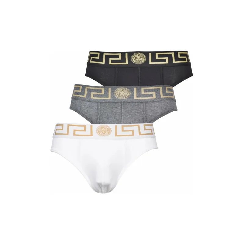 VERSACE Medusa Waistband Three Pack Briefs-2