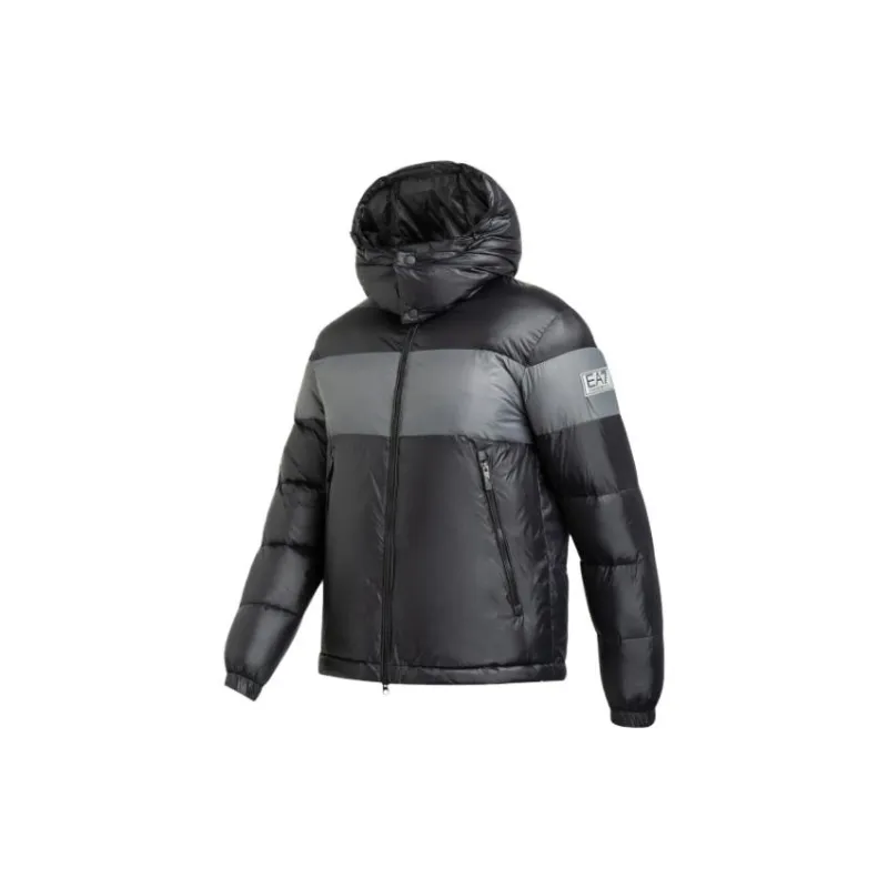 EMPORIO ARMANI EA7 Puffer Jacket Men's Gray-2