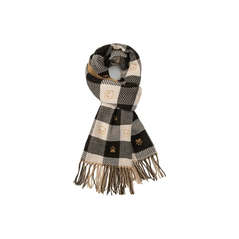 BAIJUAN Knit Scarves Unisex-1