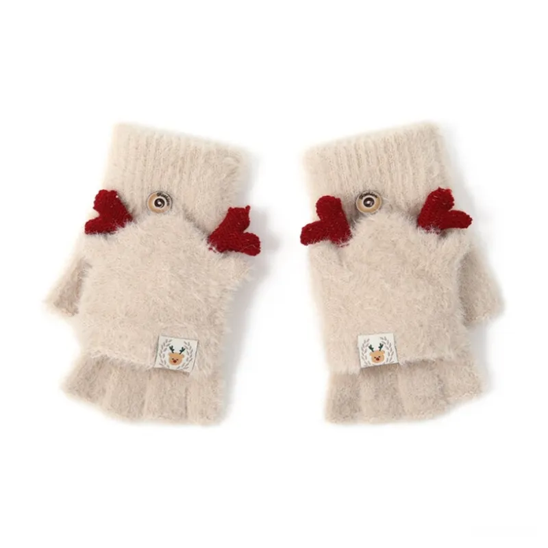 FREE RABBITⅡ Plush Warm Half Sleeve Set Unisex-7