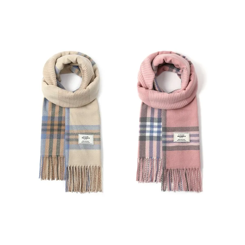 FREE RABBITⅡ Faux Cashmere Knit Scarves Unisex-13