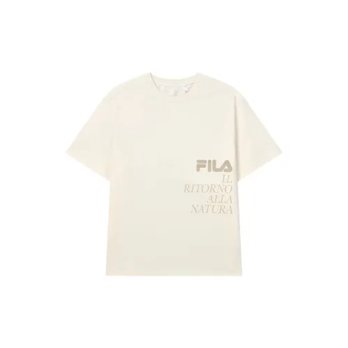 FILA T-Shirts Men Ivory White