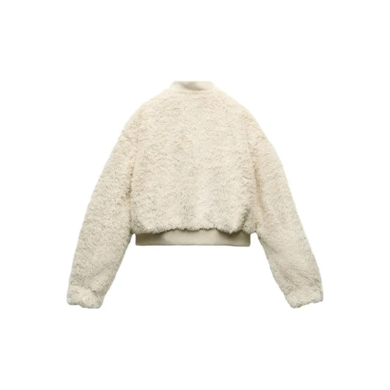 ZARA Jackets Women's White-1