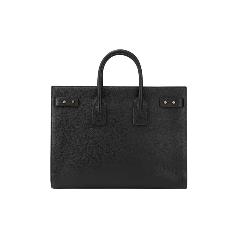 SAINT LAURENT SAC DE JOUR Grain Calfskin Tote Bag, Shopping Bag, Handbag Tubas Women's Black-4
