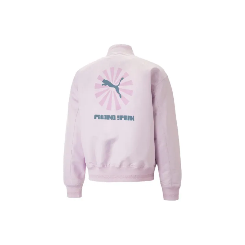 PUMA Lightweight Bomber PALOMO Lightweight Jacket Jacket Women's Pink-1