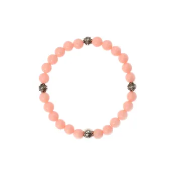Chrome Hearts 925 Sterling Silver Bracelets Unisex Pink