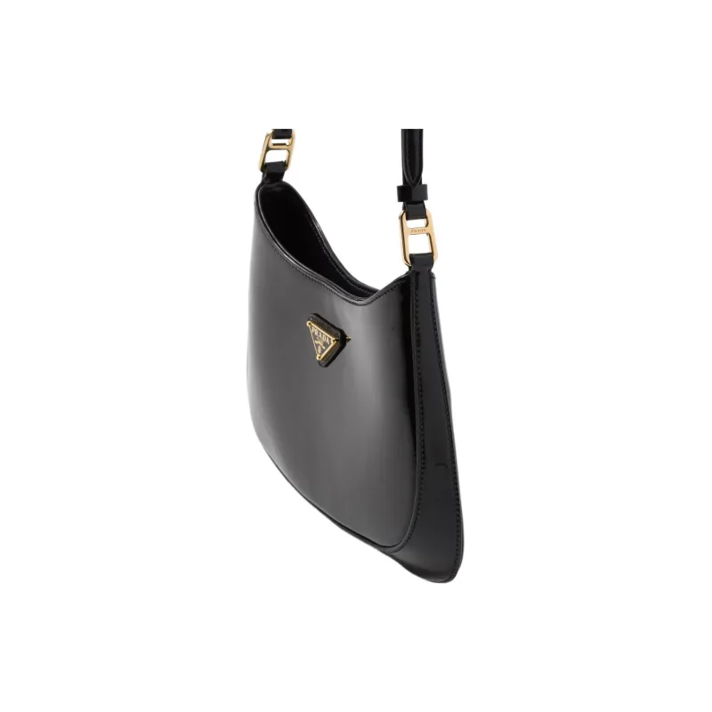 ショルダーバッグ・ポシェット CLEO SHOULDER BAG Prada - Cleo Black Brushed Leather Shoulder Bag | Mitchell