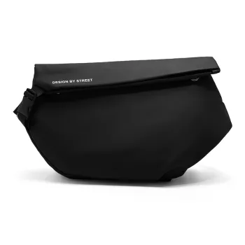 RIOREX Polyamide Messenger Bag Shoulder Bag Crossbody Bag Regular Unisex Black/Custard/Gray Black/Frosted Black