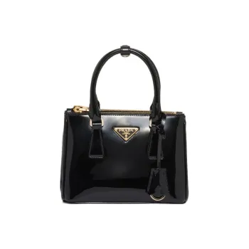 PRADA Galleria Killer Bag Patent Leather Shoulder Bag Crossbody Bag Handbag Mini Women's Black