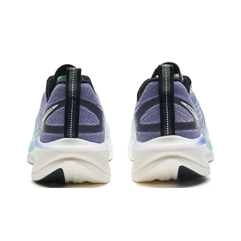 XTEP Cushioning Anti Slip And Wear Resistant Low Top Running Shoes Men's White Blue Purple-3