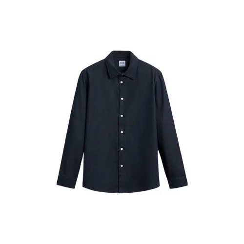 ZARA Shirts Men Blue