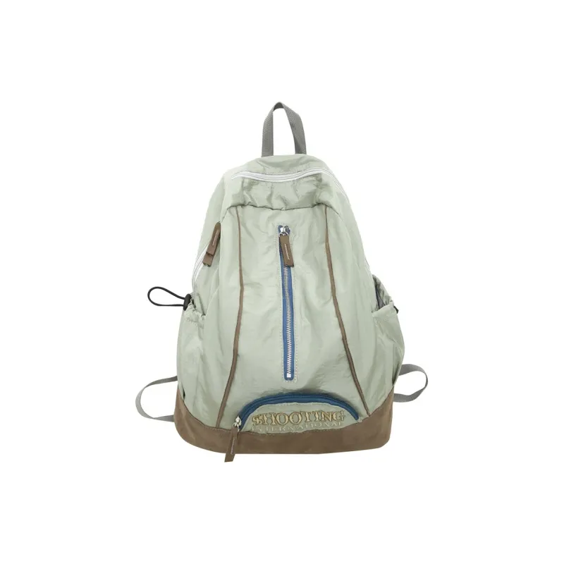 BALANG Nylon And Suede Backpack Medium Size Unisex Black/Green/Pink/Red/Gray-2