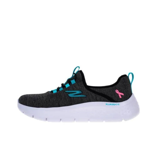 Skechers Go Walk Fle Wear-Resistant Breathable Cushioning Low-Top Casual Shoes Women's Black