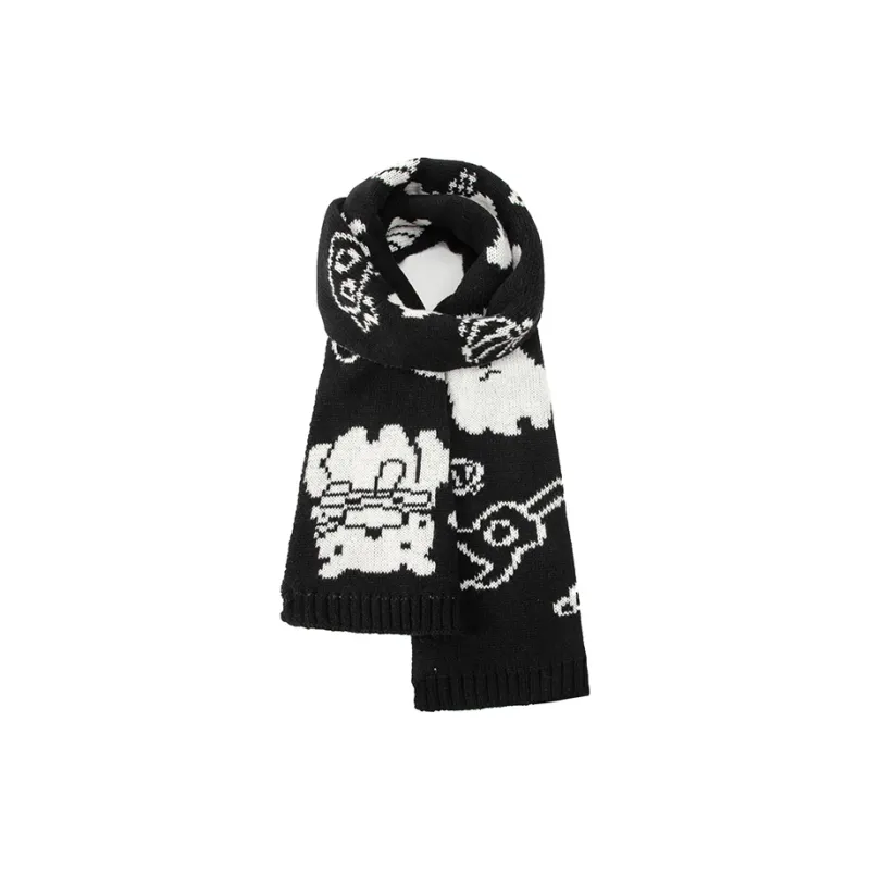 BAIJUAN Knit Scarves Unisex-4