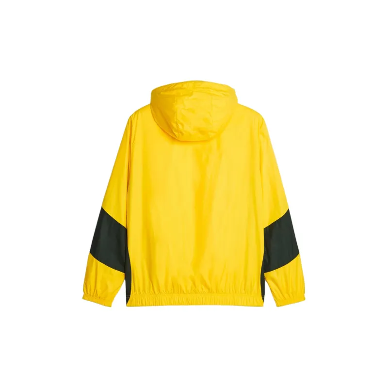PUMA Borussia Dortmund Borussia Dortmund Men's Prematch Football Jacket Soccer Jerseys Men's Yellow-1