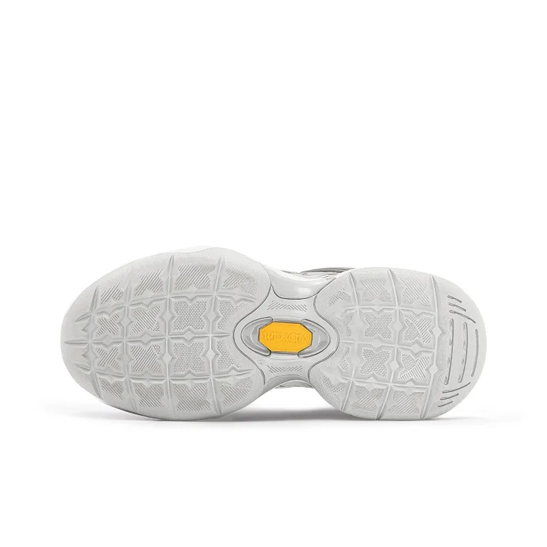 VILNEX Wear Resistant Breathable Slip Resistant Low Top Chunky Sneakers Unisex Dark Gray-5