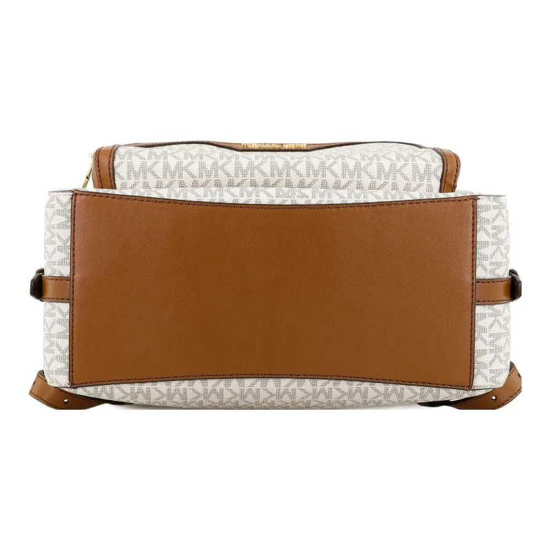 MICHAEL KORS Jaycee Artificial Leather Backpack Tubas Women's Beige & Brown-3