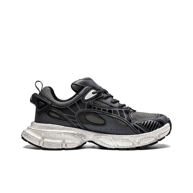 Kappa Anti Slip Wear Resistant Low Top Chunky Sneakers Men's Gray-1