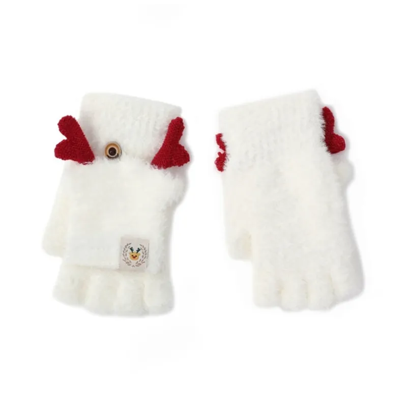 FREE RABBITⅡ Plush Warm Half Sleeve Set Unisex-3
