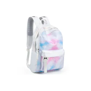 LOVERPUSS Polyester Backpack Unisex Dazzling White