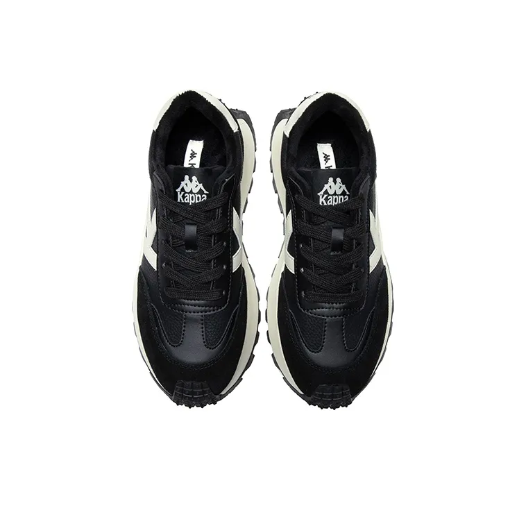 Kappa Slip Resistant, Abrasion Resistant, Height Adjustable, Thermal Low Top Casual Shoes Women's Black-3