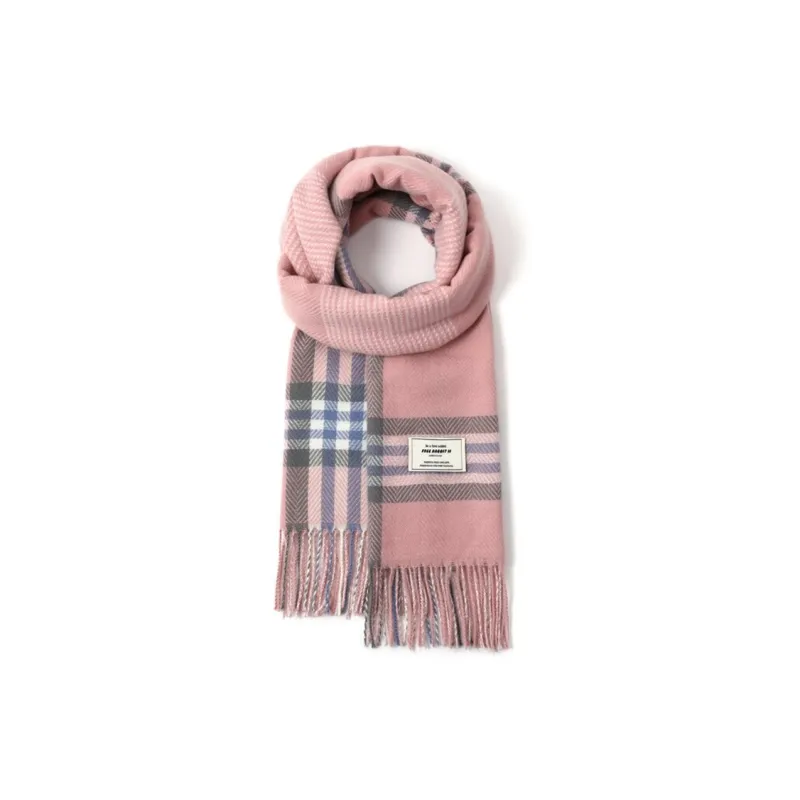 FREE RABBITⅡ Faux Cashmere Knit Scarves Unisex-4