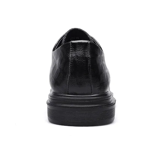 EGCHI Dress Shoes Men Mid Top Black-3