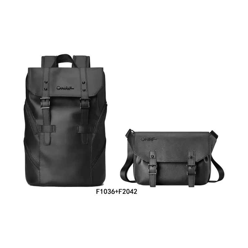 ONRF Polyester Laptop Backpack Large Size Unisex Cool Black-28