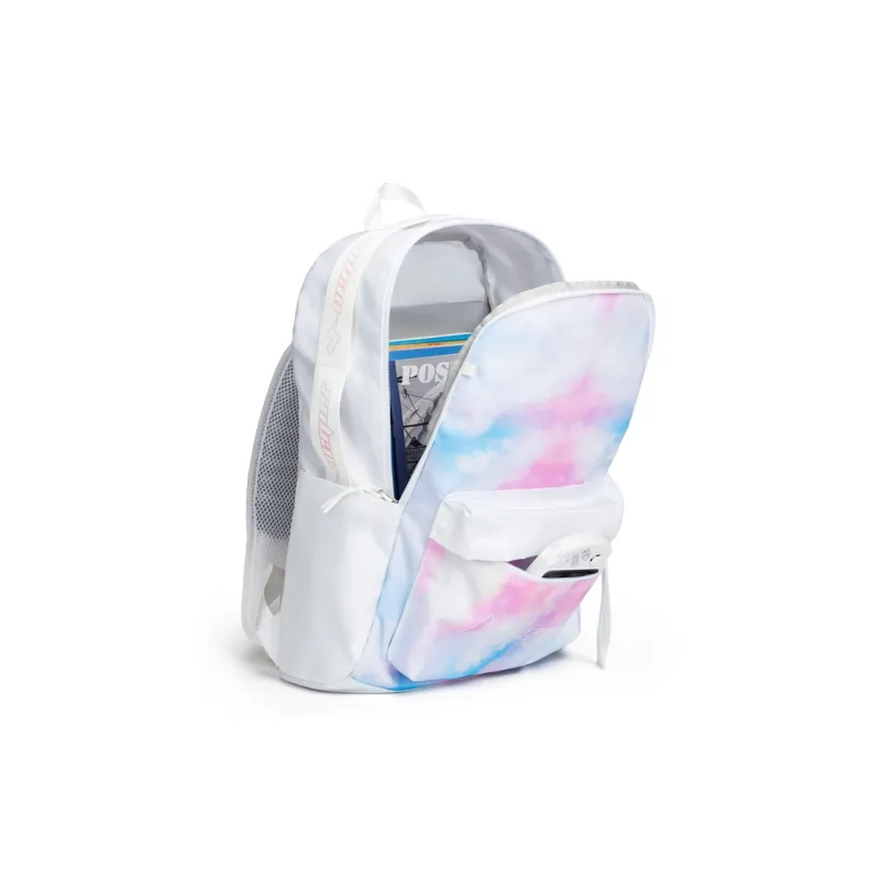 LOVERPUSS Polyester Backpack Unisex Dazzling White-4