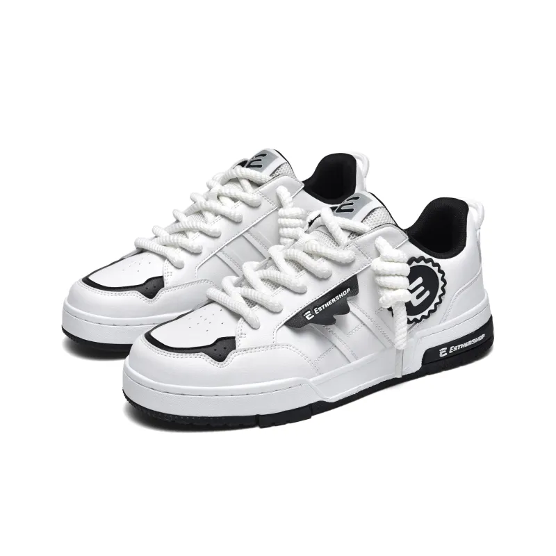 EstherShop Wear-Resistant Slip-Resistant Low-Top Skateboard Shoes Unisex-2